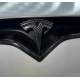 Carbon front logo for Tesla Model X 2022+