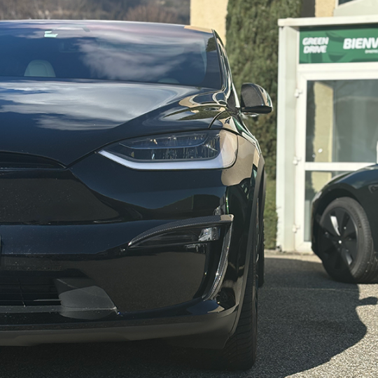 Tesla Model X Främre dimljus i kolfiber för LR & Plaid 2022+