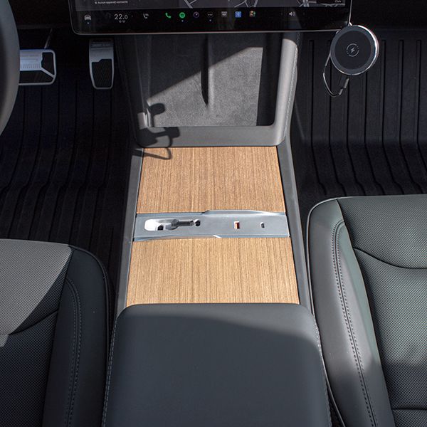 Real wood center console - Tesla Model 3 and Y