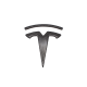 Tesla Model X Frontlogo i karbon for 2022+