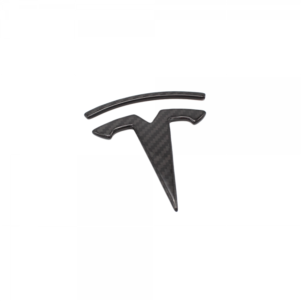 Tesla Model X Frontlogo i karbon for 2022+