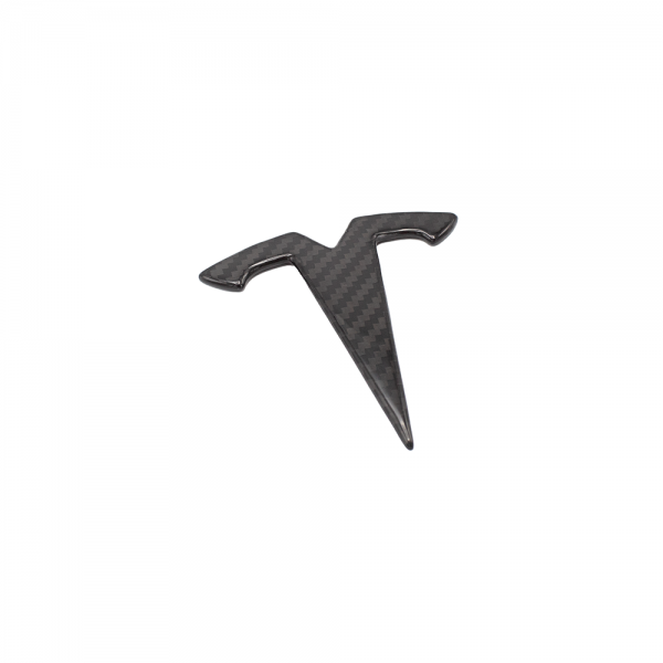 Tesla Model X Frontlogo i karbon for 2022+