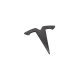 Tesla Model X Logo frontal din carbon pentru 2022+