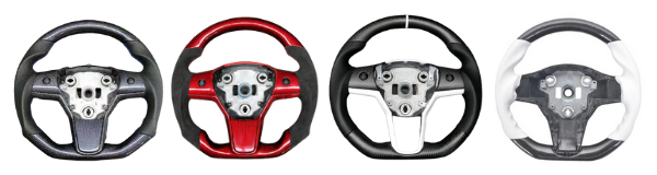 Lenkradbezug für Tesla Model 3, Auto Leder Lenkradhülle Lenkradabdeckung  Lenkradschoner, Segmentierter Lenkradschutz für Standard-lenkräder von  Durchmesser 38cm / 15zoll(Red) : : Auto & Motorrad